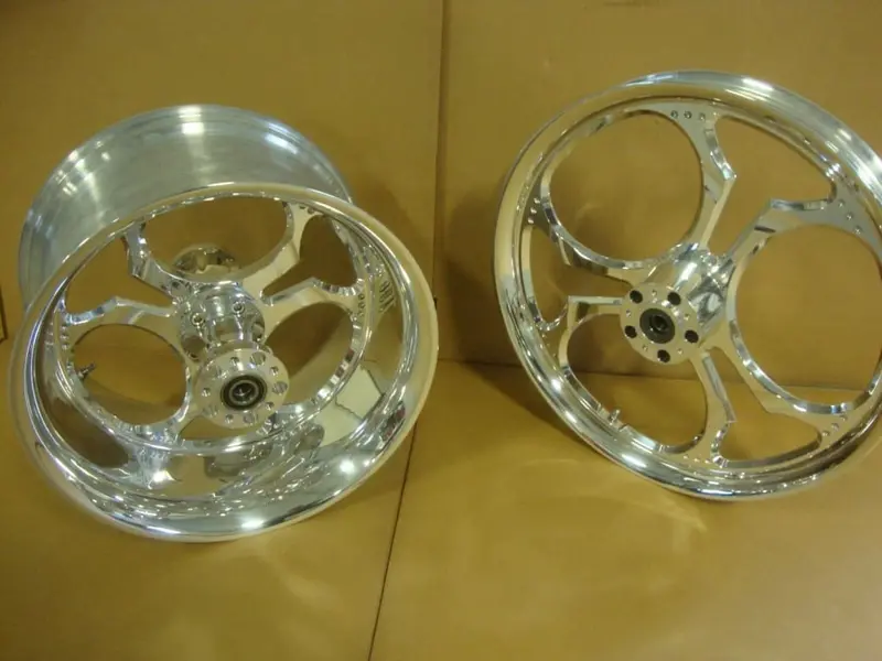 Big Dog Motorcycles '08 K-9 Polished Billet Wheel Set 18" X 10.5" & 21" X 2.15" 1
