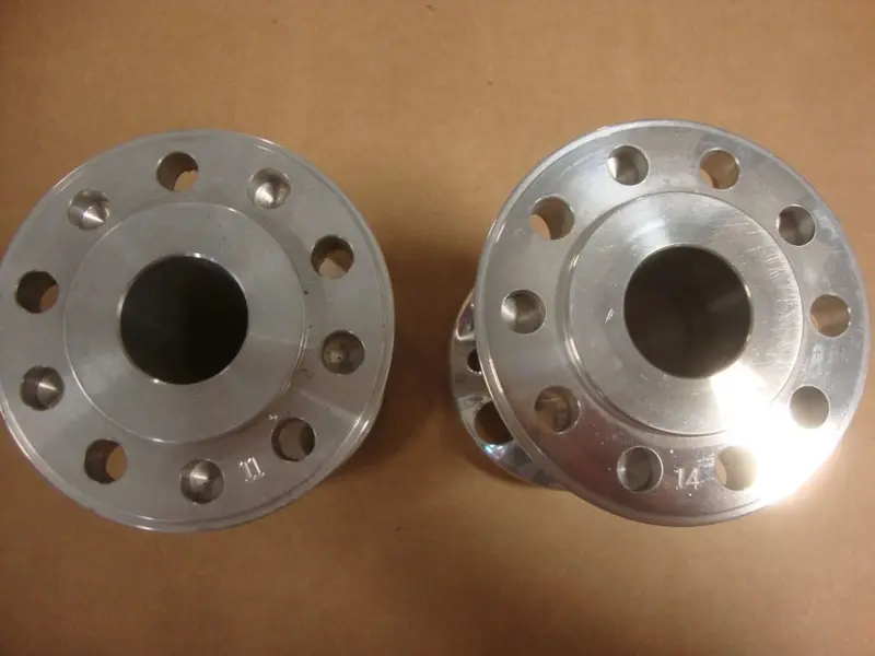 Big Dog Motorcycles 2006-2007 Pitbull Polished 300 Rear Wheel Hub Set 11 & 14 2