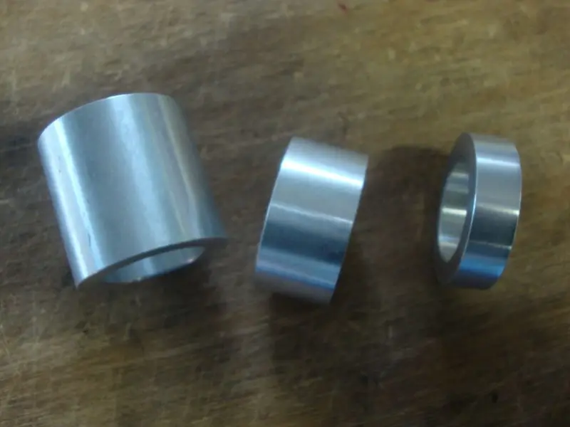 Big Dog Motorcycles 2008-2010 Pitbull Rear Wheel Spacer Set Polished 1" Axle 2