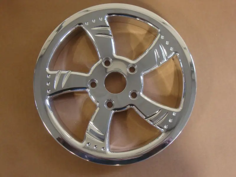 Big Dog Motorcycles 2010 K-9 Rear Drive Pulley Teflon Polished Billet 65 Tooth 1 1/8" Belt 1