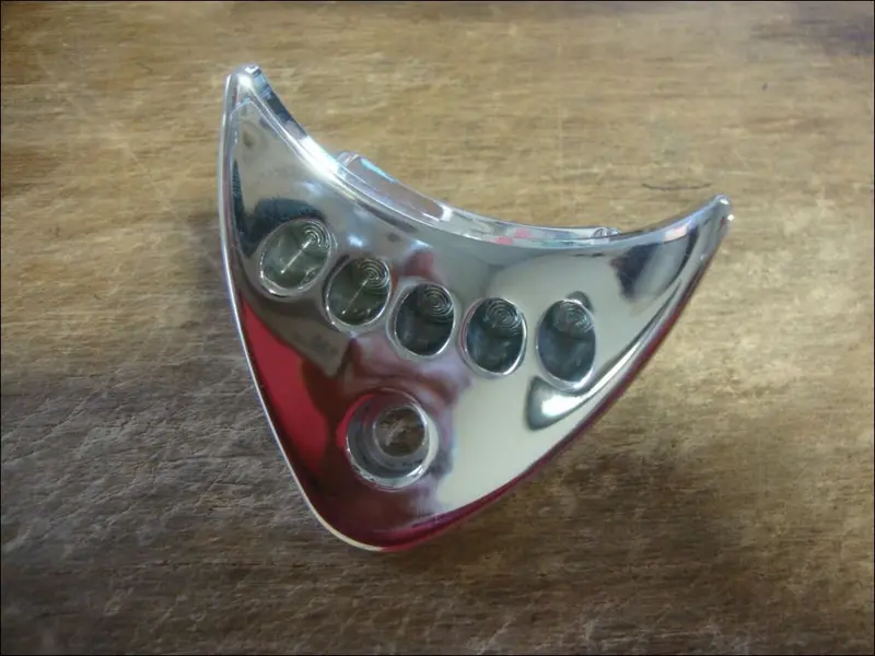 Big Dog Motorcycles 7 Pin Polished Led Annunciator 2004 Pitbull Mastiff Dash 1