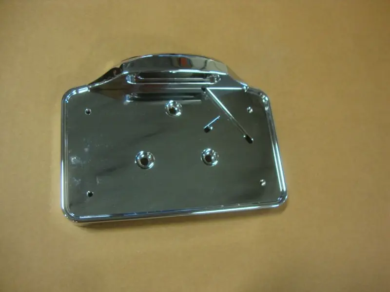 Big Dog Motorcycles Chrome License Plate Frame W/ Bezel Bulldog Bagger 2009-2010 1