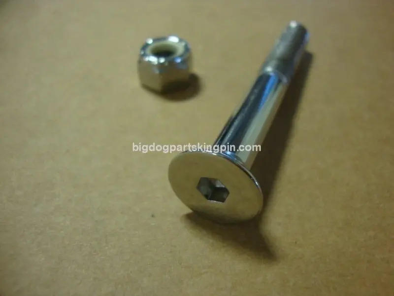 Big Dog Motorcycles Chrome Shift Rod Bolt W/ Chrome Nut 5/16"-18 X 2" Nylock 1