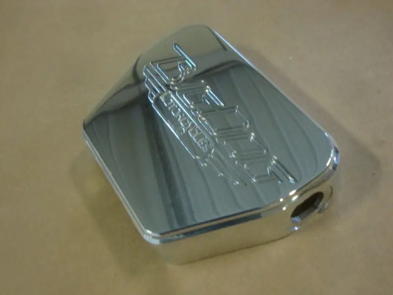 Big Dog Motorcycles Coil Cover Early Models Polished W/ Logo 2002 & Older Oem 1