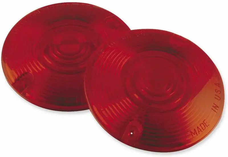 Big Dog Motorcycles Early Turn Signal Red Lens Set 2002 & Older Models Harley 1