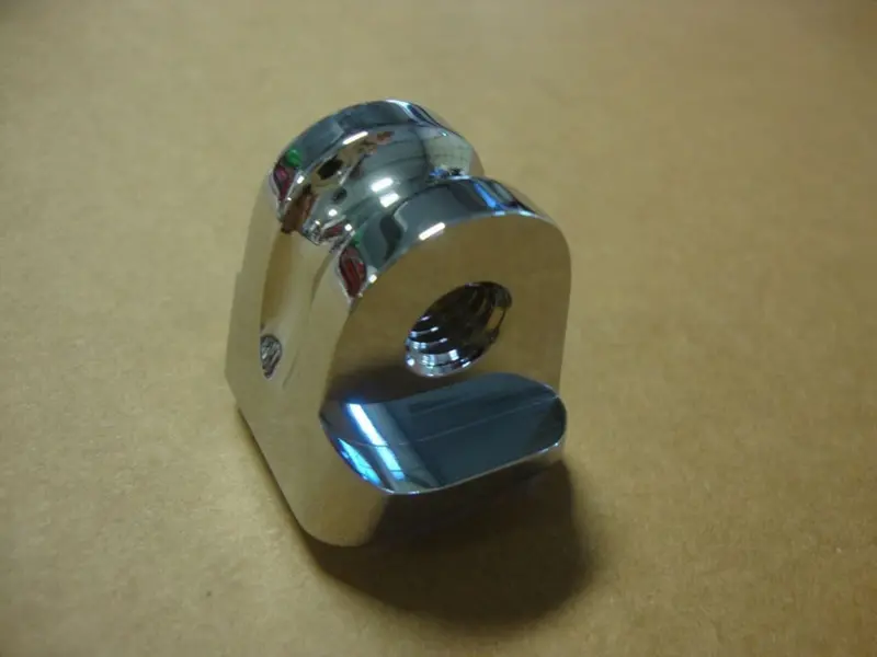 Big Dog Motorcycles Headlight Mount Square Bottom Mounting Post Chrome 1