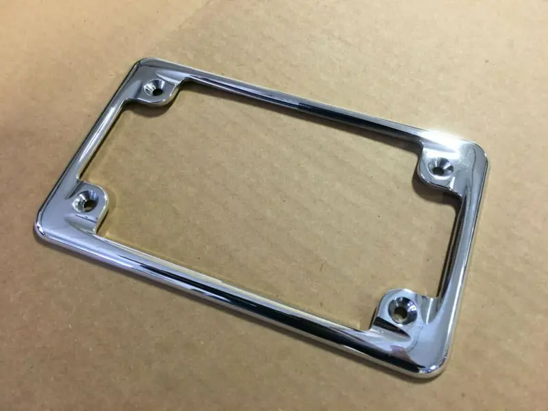 Big Dog Motorcycles Oem  Billet License Plate Bezel Polished Fits 2003-2011 Models 1