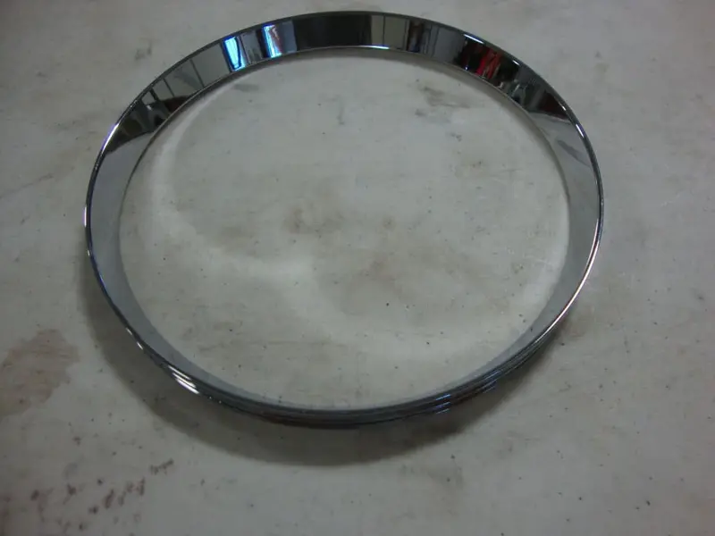 Big Dog Motorcycles Oem Chrome Hooded Headlight Bezel Beauty Ring 2004-11 Models Visor 1