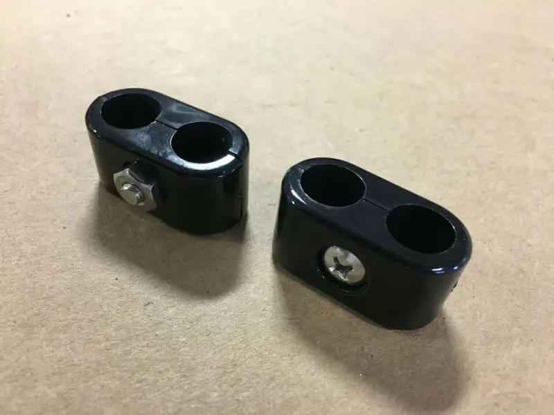 Big Dog Motorcycles Oem Double Oil Line Clamp Plastic All Models 7/16" X 3/4" 1