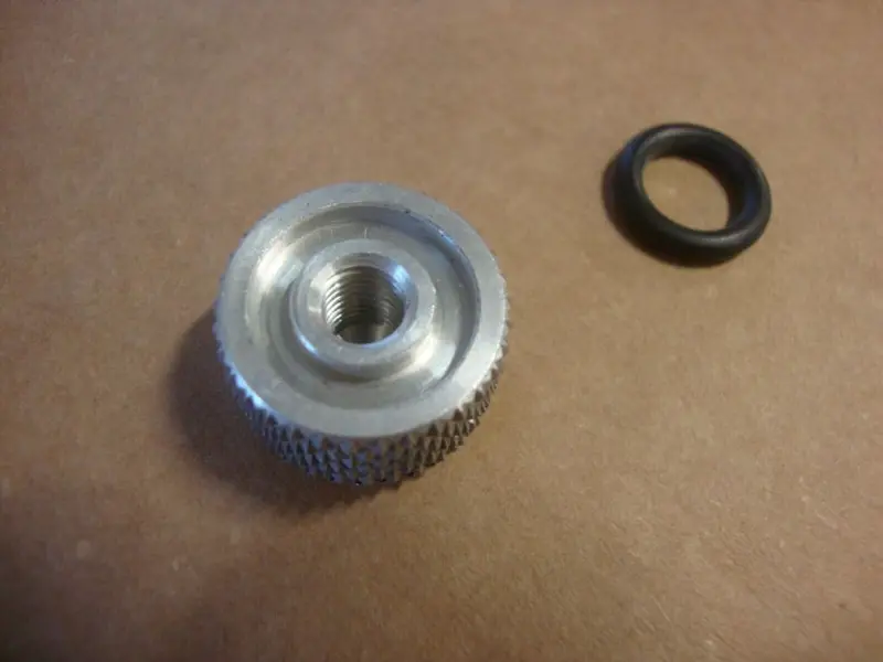 Big Dog Motorcycles Oem Fine Thread Seat Knob W/ O-Ring - 2003 & Earlier Models - Knurled Edge - Mastiff, Pitbull ++ 1
