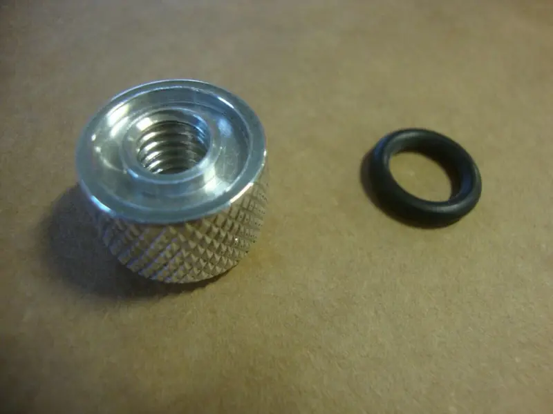 Big Dog Motorcycles Oem Seat Knob Coarse W/ O-Ring - 2003 & Earlier Models - Knurled Edge - Mastiff, Pitbull 1
