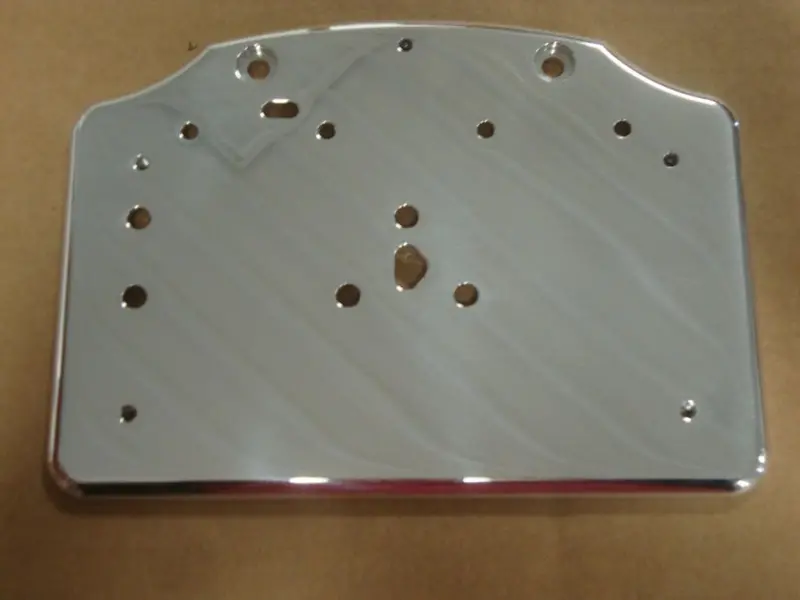 Big Dog Motorcycles Polished License Plate Backing Plate 2004-11 Models 1