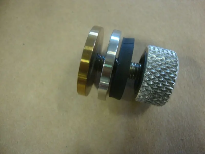 Big Dog Motorcycles Seat Knob/Stud Assembly - 2003 & Earlier Models - Knurled Edge - Mastiff, Pitbull 1