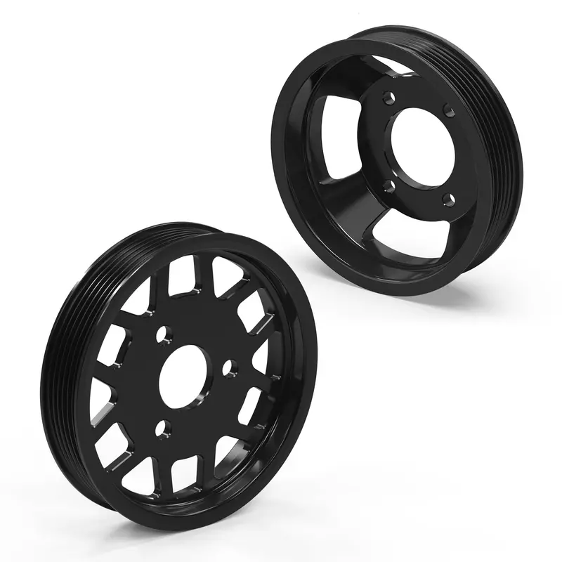 Billet Aluminum Water Pump Pulley For Bmw E46 E39 E60 E61 E38 E65 E66 E83 E53 E85 Z3 3