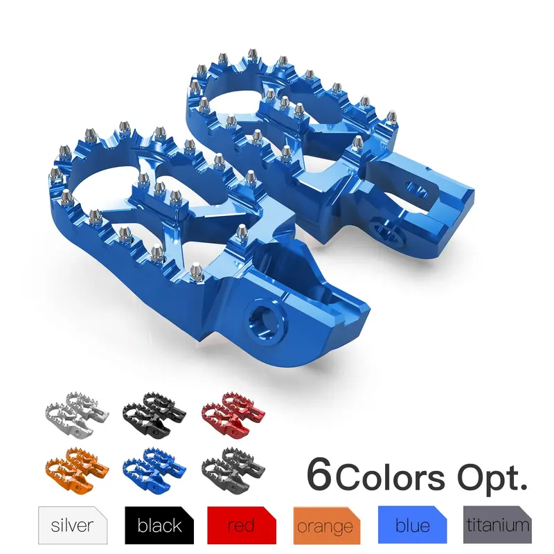 Billet Wide Foot Pegs For Husqvarna 125-501 Te/Fe 2017-2023 Ktm 125-500 Exc/Excf 2017-2023 Gas Gas Ec 250/300 2021-2023 1