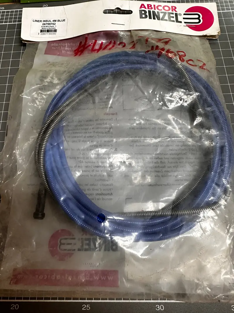 Binzel Insulated Liner Blue 0.6Mm-0.8Mm 4M, P124.0012 1