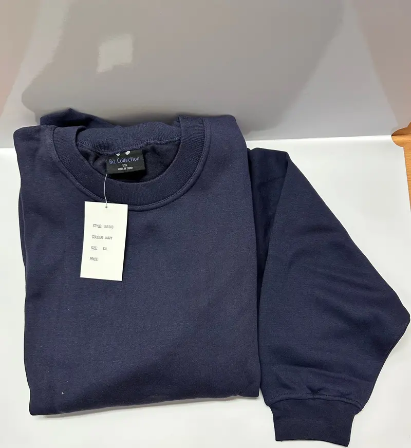 Biz Collection Sw303 Polycotton Fleece Windcheater (Navy) Size 5Xl 1