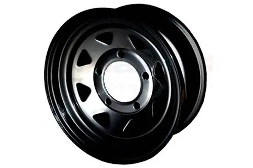 Black 8 Spoke 7X16 Steel Road Wheel - Def - D1 - Rrc Grw003 1
