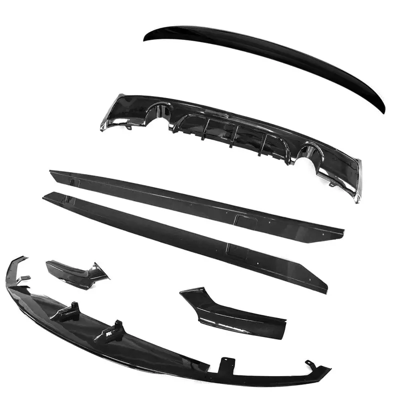 Bmw 2 Series F22 Gloss Black Full Kit (Dual Exhaust) - Mp Style - Blak By Ct Carbon 1