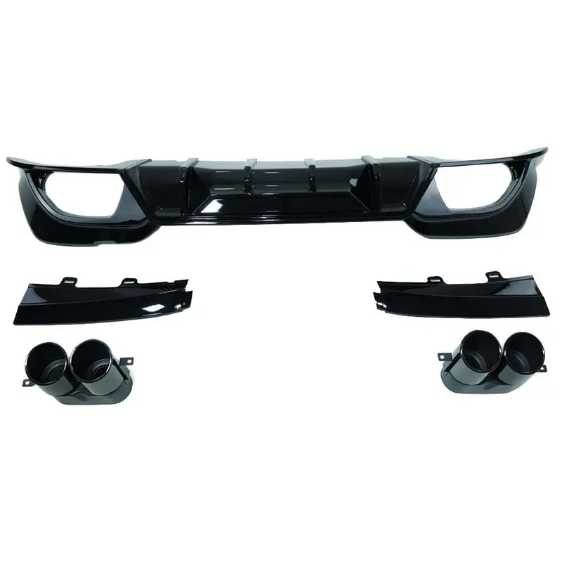 Bmw 3 Series G20/G21 2018-2022 Pre-Lci Gloss Black Diffuser And Tips - V3 1