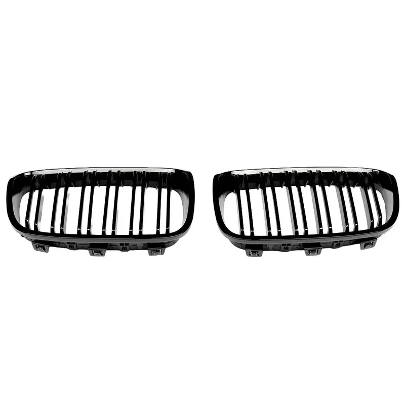 Bmw F20 1 Series 2011-2019 Gloss Black Grill Dual Slats - V1 1