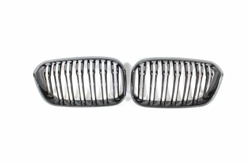Bmw F20 1 Series Lci Double Slat Gloss Black Grilles 1