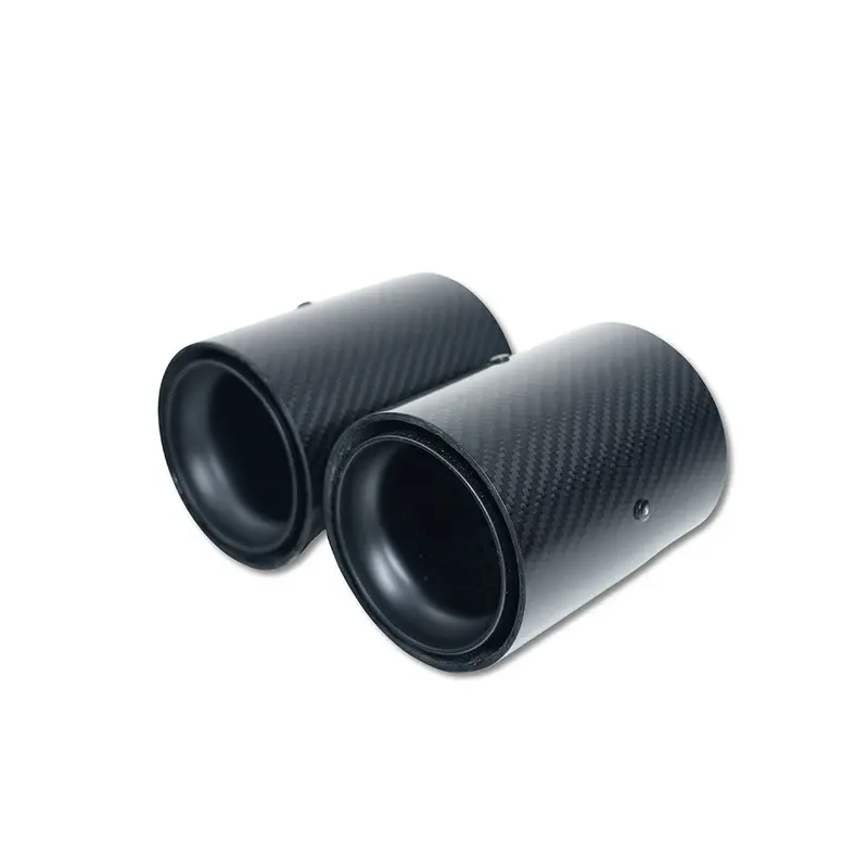 Bmw F20/F21/F22/F23/F30/F31/F32/F33 Carbon Exhaust Tips - Matte Black (Set Of 2) 1
