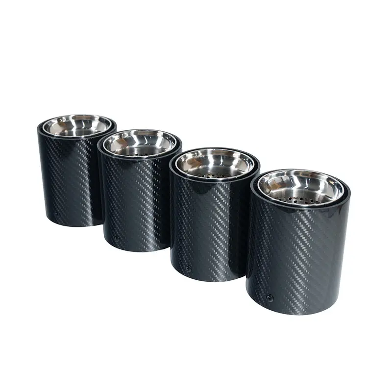 Bmw F90/F92 M5/M8 Carbon Fibre Exhaust Tips - Chrome X4 2