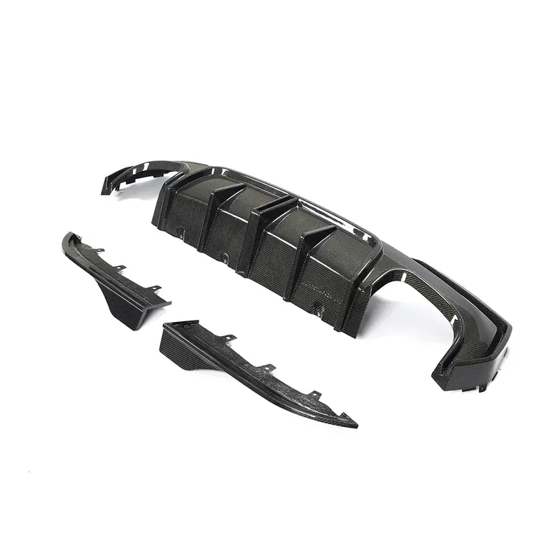Bmw G22/G23 4 Series 2020-2024 Pre-Lci Quad Tip Carbon Fibre Diffuser - V2 1