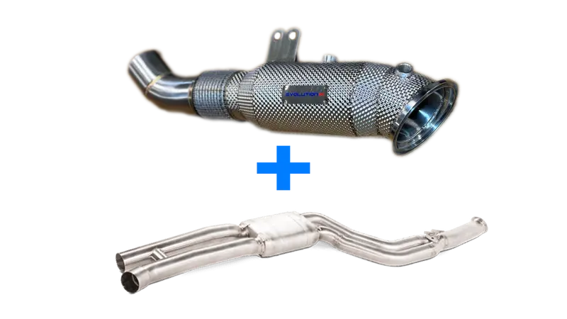 Bmw G2x M340i/M440i | Evolution M Downpipe + Akrapovic Mid Pipe Package 1