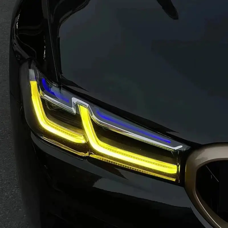 Bmw G30/G31 5 Series Lci Yellow Adaptive Drl Module Set (2021-2022) 2