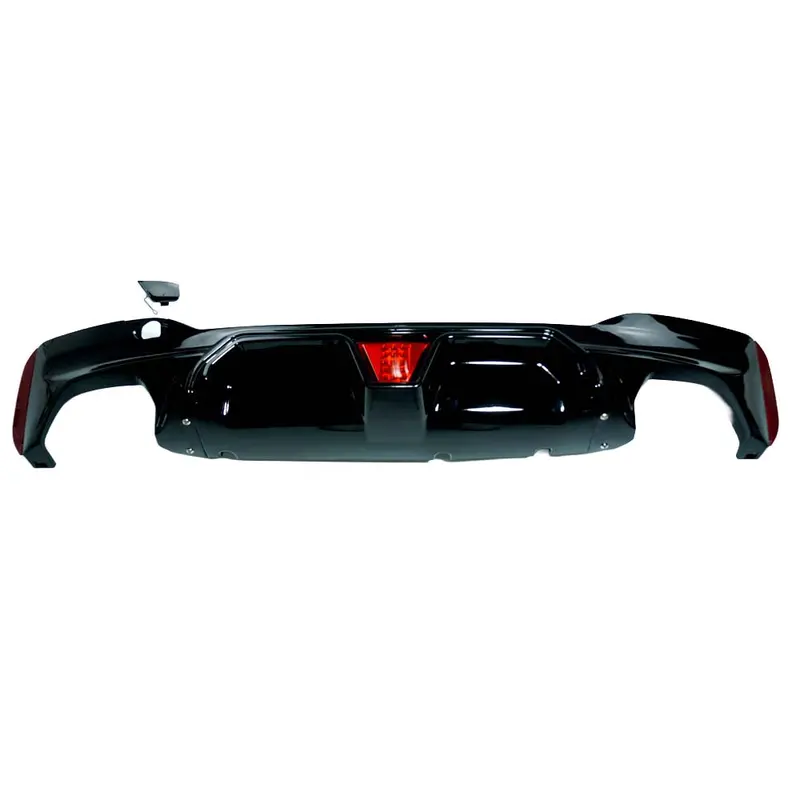Bmw G30/G38 5 Series 2016-2020 Pre-Lci Gloss Black Dual Exhaust Diffuser With Led 1