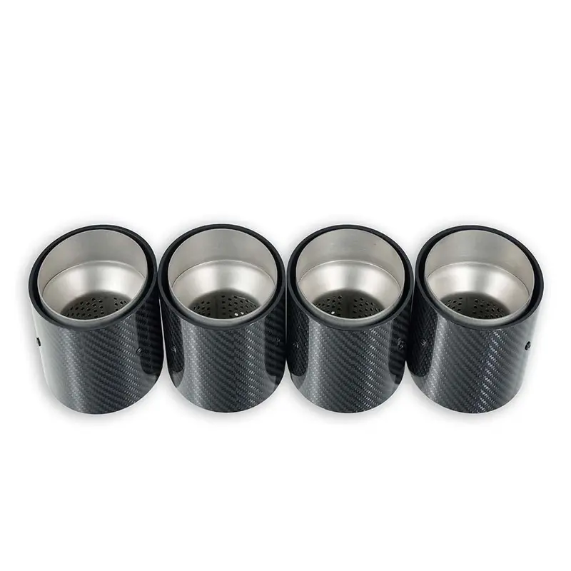 Bmw M2, M3, M4 G87/G80/G81/G82/G83 Carbon Exhaust Tips - Chrome Slash Cut (Set Of 4) 1