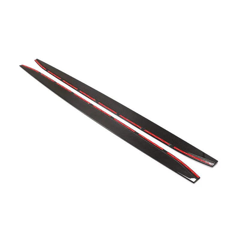 Bmw M3 G80/G81 Carbon Fibre Side Skirt Extensions V1 - Ct Design 1