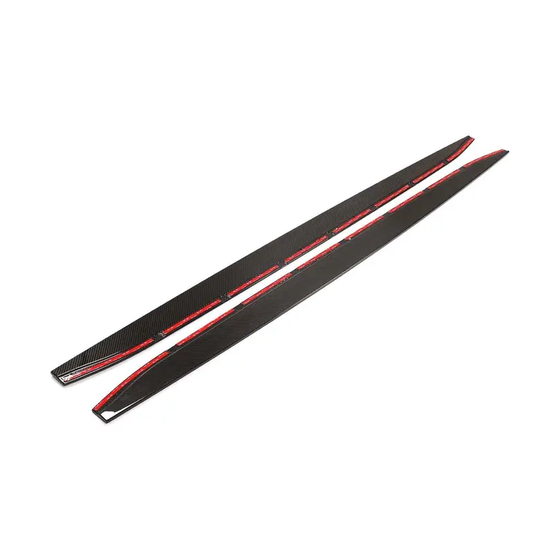 Bmw M4 G82/G83 Carbon Fibre Side Skirt Extensions V1 - Ct Design 1
