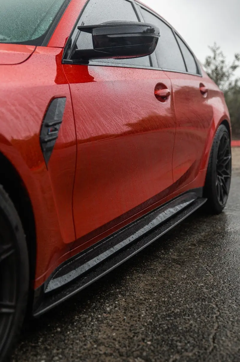 Bmw M4 G82/G83 Carbon Fibre Side Skirt Extensions V1 - Ct Design 2