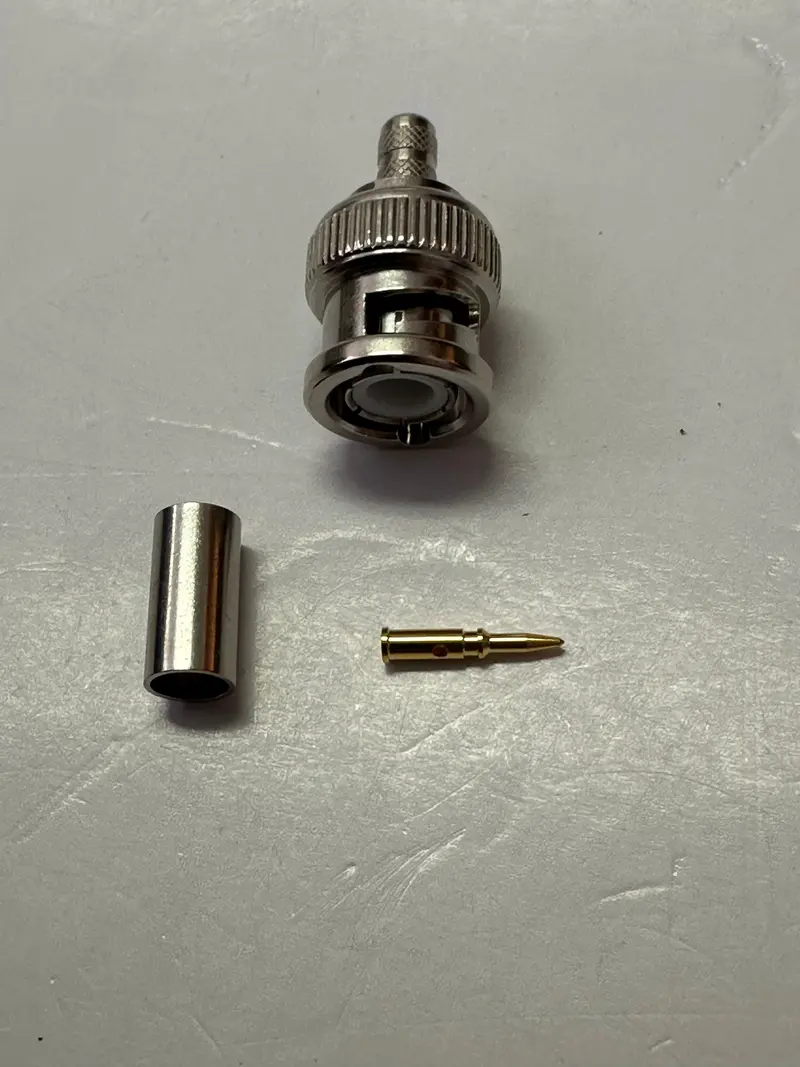 Bnc Type Male Connectors Bnc58mc Coaxial Cable Fitting 1