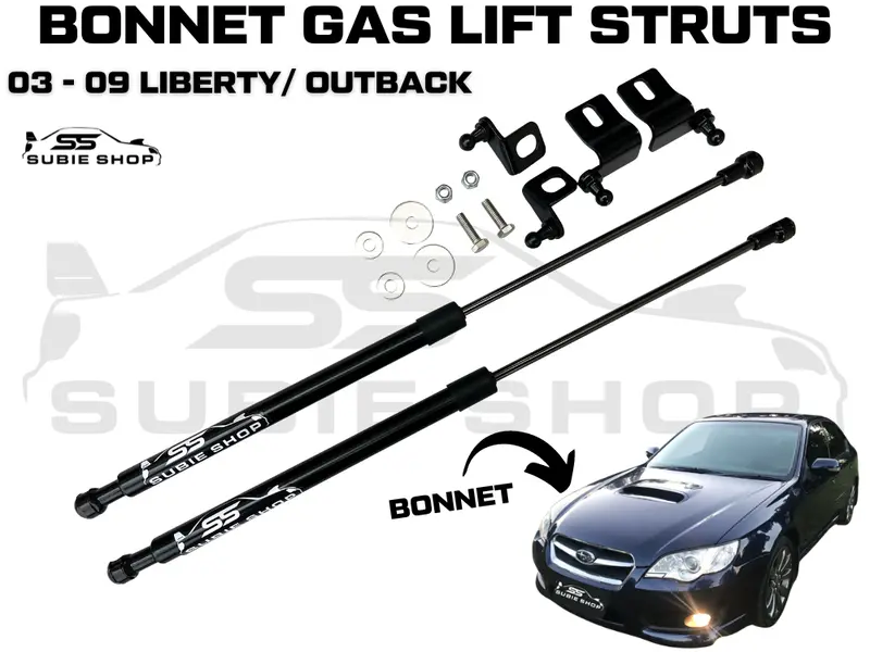 Bonnet Hood Lift Gas Struts Upgrade Kit For 03 - 09 Gen4 Liberty Outback Gt H6 1