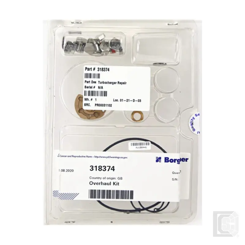 Borgwarner - S1b/S100 Turbocharger Overhaul Kit – 318374 1