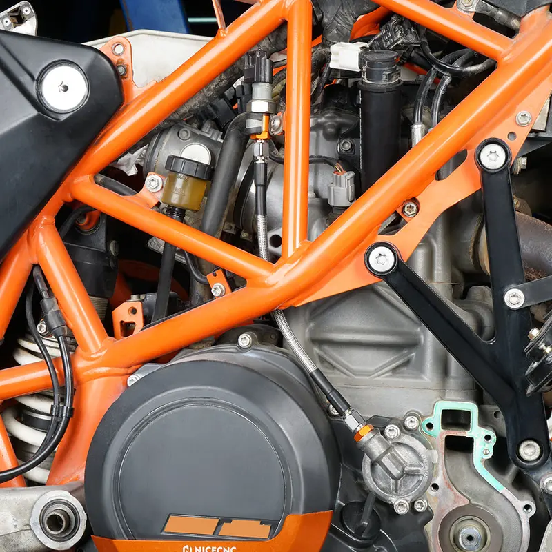 Braided Engine Oil Pressure Hose Line Pipe For Ktm 690 Enduro Smc R Gas Gas 700 2