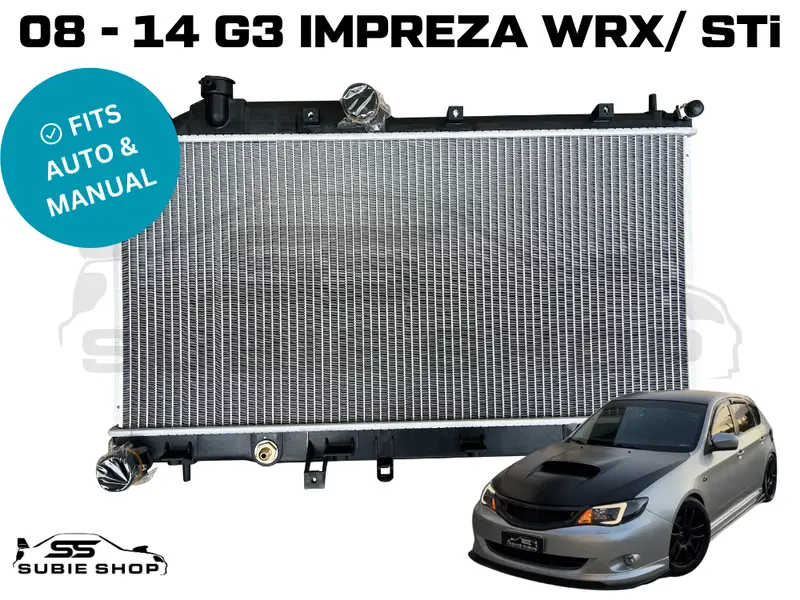 Brand New Radiator For Subaru Impreza G3 Wrx Sti Manual & Auto Turbo 2008 - 14 1