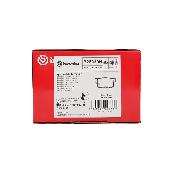 Brembo Front Brake Pad P28039n 1