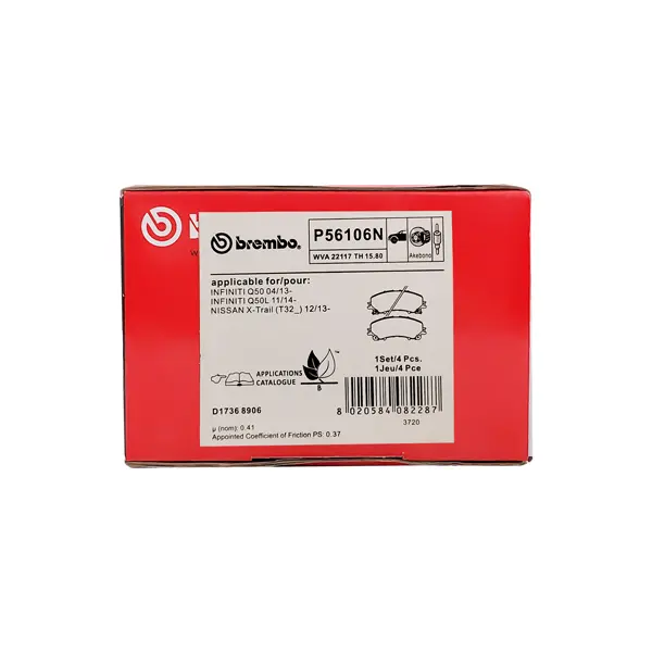 Brembo Front Brake Pad P56106n 1