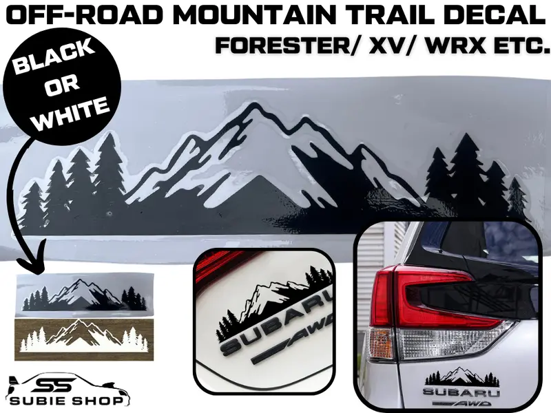 Bush Mountain Offroad Snow Logo Sticker Decal For Subaru Impreza Wrx Forester Xv 1