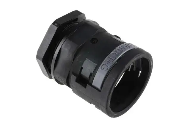 Bvnv-M406 Pmafix Straight Black Connector, Material - Polyamide 6, Thread Size M40x1.5, Conduit Size Nw  - 36 1