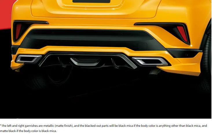 C-Hr(Zyx11,Ngx10,Ngx50) Modellista Rear Skirts (Boost Impulse Style) (2016-2019) 1