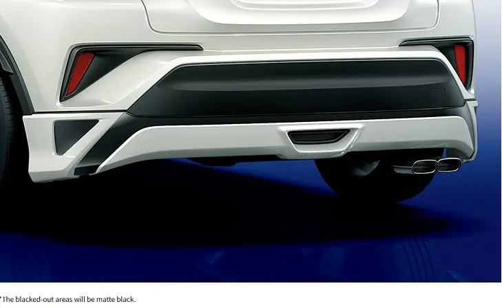 C-Hr(Zyx11,Ngx10,Ngx50) Modellista Rear Skirts (Elegant Ice Style) (2016-2019) 1