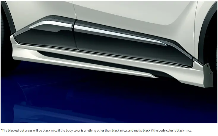 C-Hr(Zyx11,Ngx10,Ngx50) Modellista Side Skirts Set (Elegant Ice Style) (2016-2019) 1