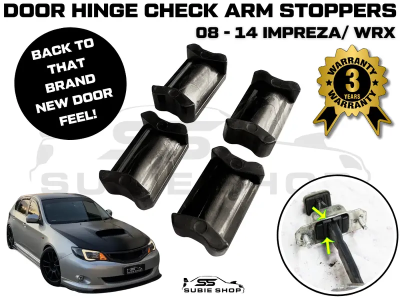 Car Door Hinge Check Arm Stopper Repair Kit For Subaru 08 - 14 Impreza Gh G3 Wrx 1