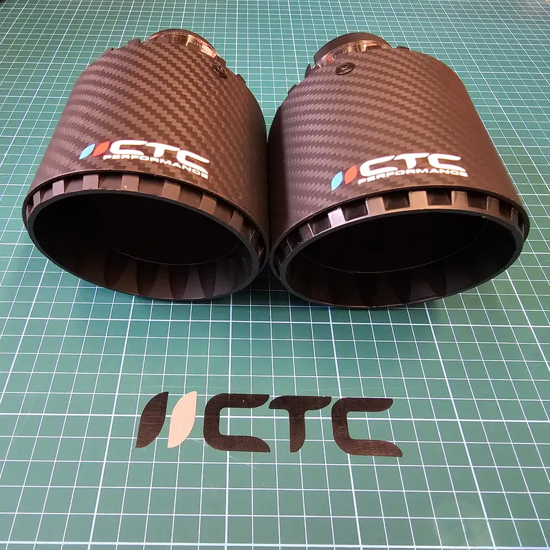 Carbon Fibre Exhaust Tips (Pair) <Br> Suzuki Swift Sport Zc31s <Br> 2005-2011 1